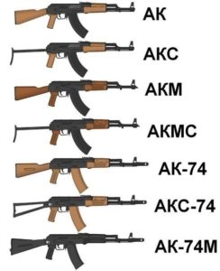 types of Kalashnikovs