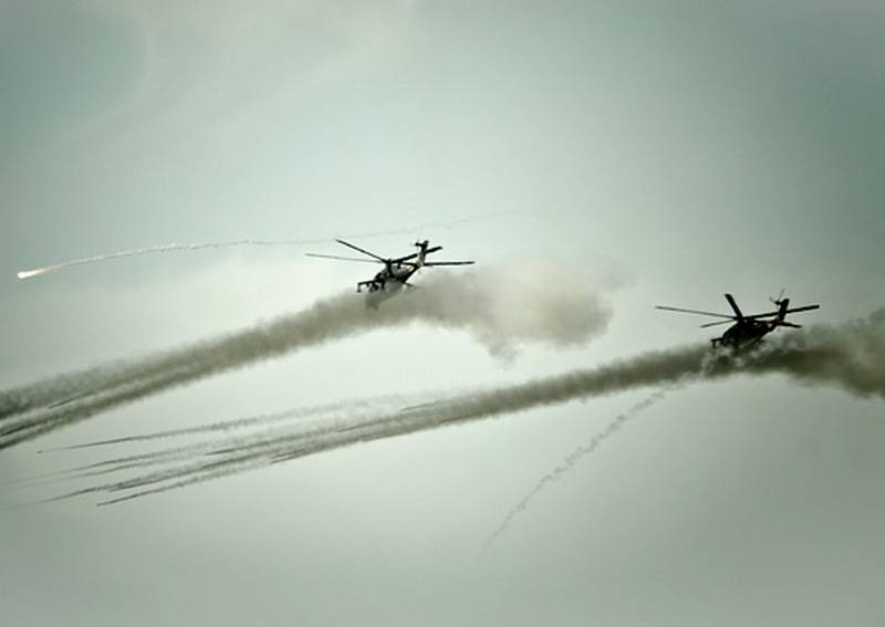 Более 20 вертолетов прошли испытание в горах Кубани в ходе учений