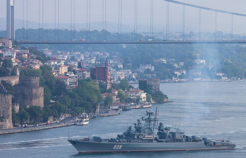 Третий с начала недели боевой корабль ВМФ РФ вошел в Средиземное море