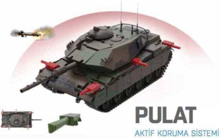 Минобороны Турции оборудует свои танки активной защитой «Пулат»