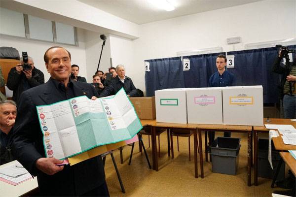 Берлускони возвращается в игру. Промежуточные итоги выборов в Италии