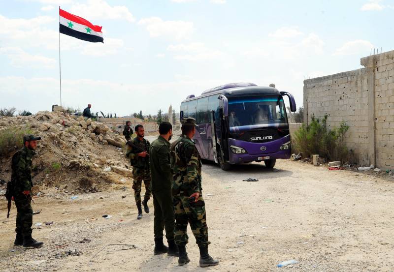 Вывод боевиков из провинции Дамаск продолжится