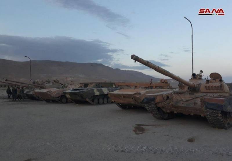 Сирийская армия показала свои трофеи в Восточном Каламуне