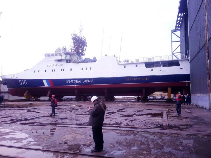 В Петербурге спущен на воду сторожевой корабль «Безупречный»