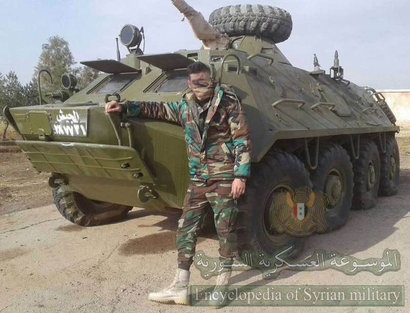 Сирийская армия начала восстанавливать БТР-60ПБ