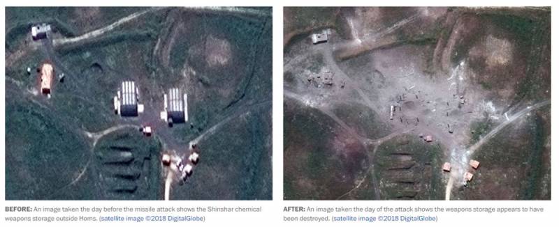 В США опубликовали спутниковые снимки с результатами ракетных ударов