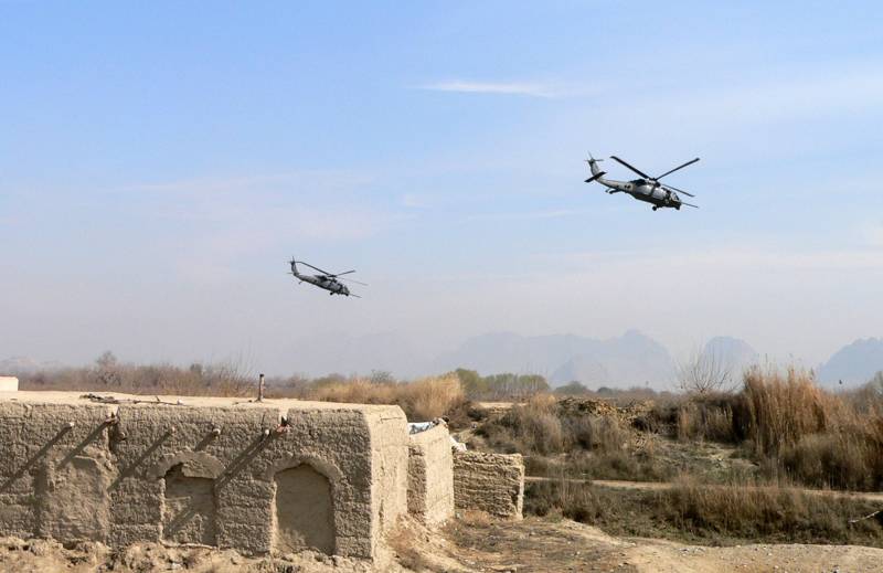 В Афганистане уничтожен военный вертолет