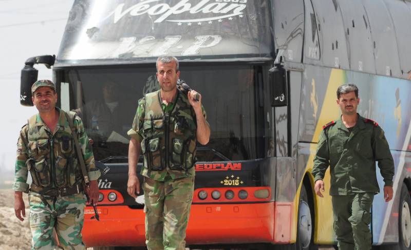 Ситуация в Сирии. Из Хомса выехали 122 автобуса с боевиками