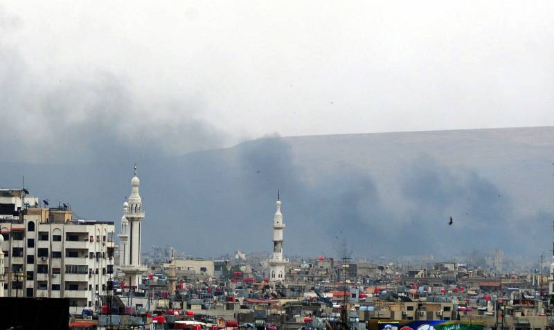 Ситуация в Сирии. Новые обстрелы Дамаска