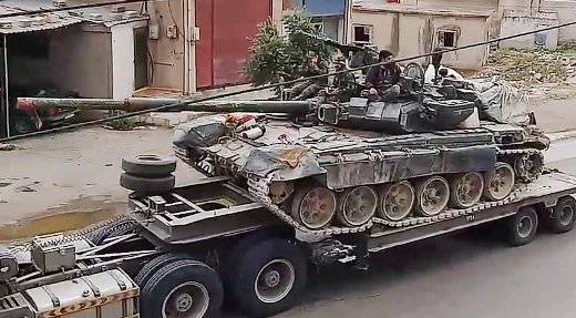 Сирийские Т-90 переброшены в провинцию Хомс