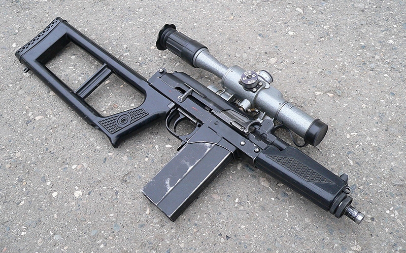 
		Rifle de francotirador calibre de cartucho VSK-94 9 milímetro