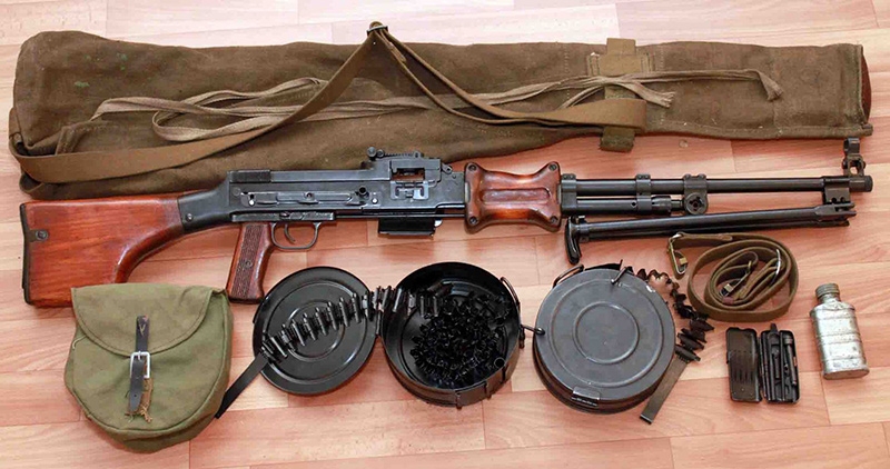 
		Cartouche de mitrailleuse légère Degtyarev RPD calibre 7,62 mm