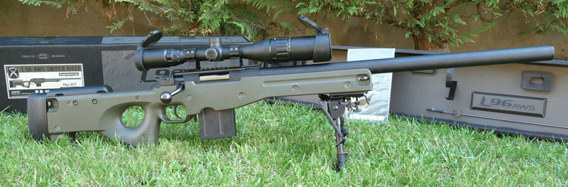 
		Cartucho de rifle de francotirador inglés L96A1, calibre