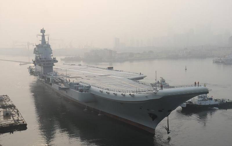 Новый китайский авианосец проекта Type 001A завершил ходовые испытания