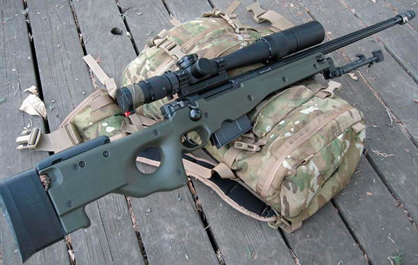 
		Cartucho de rifle de francotirador inglés L96A1, calibre