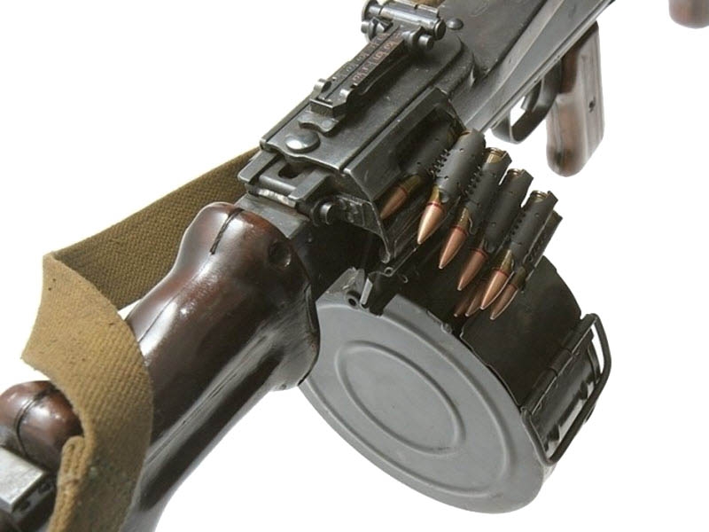 
		Cartouche de mitrailleuse légère Degtyarev RPD calibre 7,62 mm