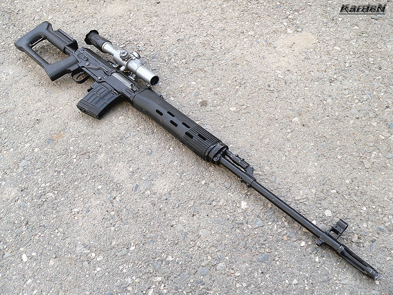 
		SVD Dragunov sniper rifle cartridge caliber 7,62 mm
