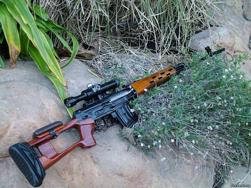 
		Rifle de francotirador calibre de cartucho Dragunov SVD 7,62 milímetro