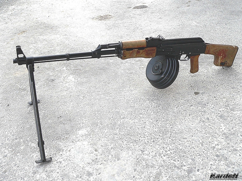 
		Kalashnikov RPK light machine gun cartridge caliber 7.62 mm