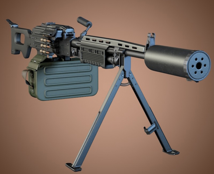 
		AEK-999 machine gun «Badger» caliber cartridge 7,62 mm