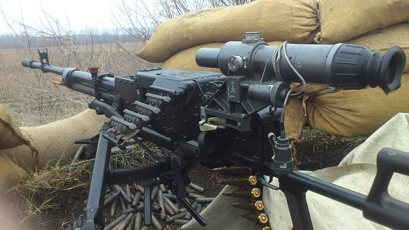 
		Ametralladora NSV-12.7 «Utyas» cartucho, calibre