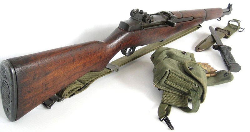 
		Carabine M1 Garand cartouche calibre 7,62 mm