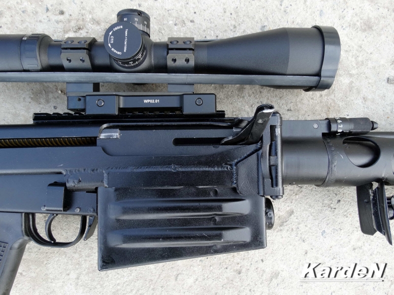 
		Rifle de francotirador calibre de cartucho OSV-96 12,7 milímetro