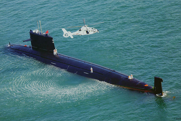 中国核潜艇在海洋中玩捉迷藏