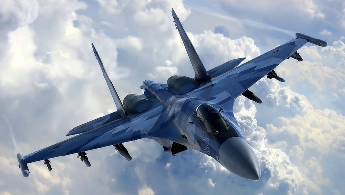  Su-35S Dimensions. Engine. The weight. story. Range of flight. Service ceiling