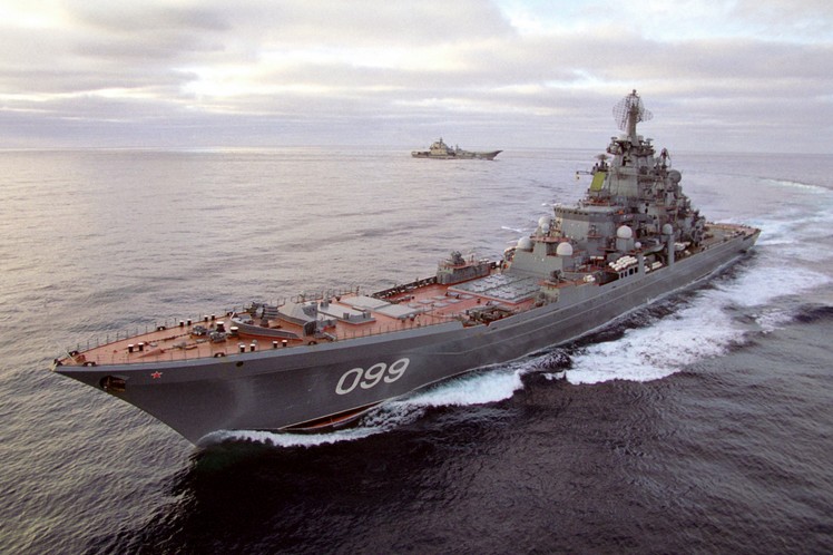 
		Крейсер «Петр Великий» проект 1144 «Орлан» флагман Северного флота
