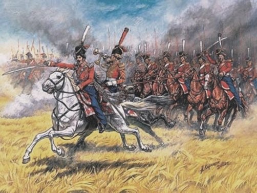 Hussar regiment of the Russian army in the war with Napoleon