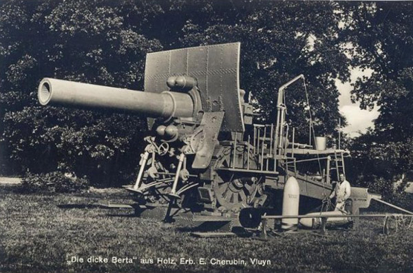 
		«big Bertha» 420-millimeter siege weapon