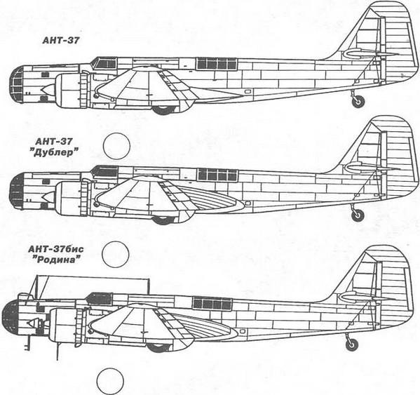  ДБ-2 (АНТ-37) Размеры. Двигатель. Вес. История. Дальность полета