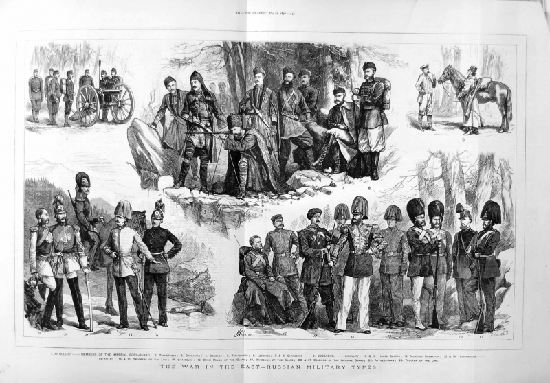 Formación de oficiales en la segunda mitad del siglo XIX.