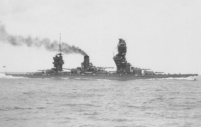 
		Линкор «Фусо» - линейный корабль ВМС Японии 1915-1944 год