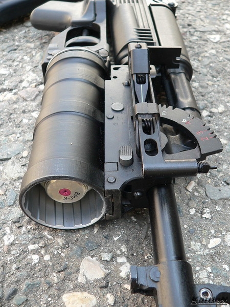 
		GP-34 - barrel-attached grenade launcher caliber 40 mm