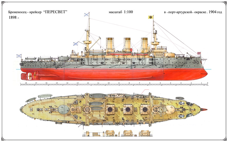 
		Пересвет - броненосец российского императорского флота