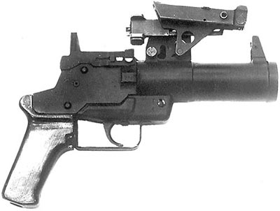 
		OKG-40 «spark» - barrel-attached grenade launcher