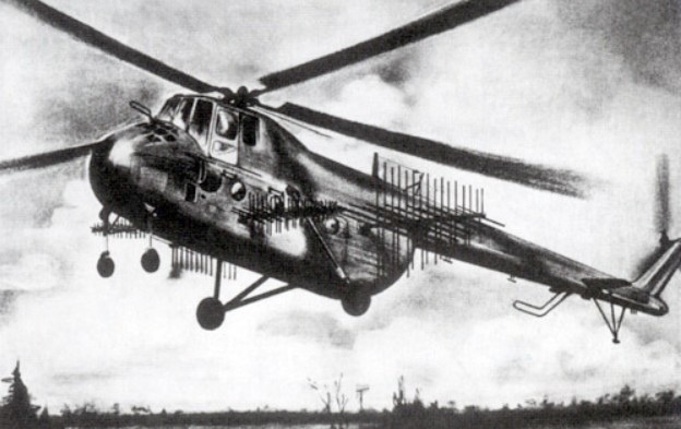  Motor Mi-4. Dimensiones. El peso. Historia. rango de vuelo