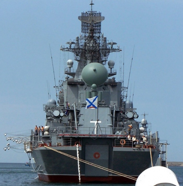 
		Ракетный крейсер "Москва" (Слава) - флагман Черноморского флота России