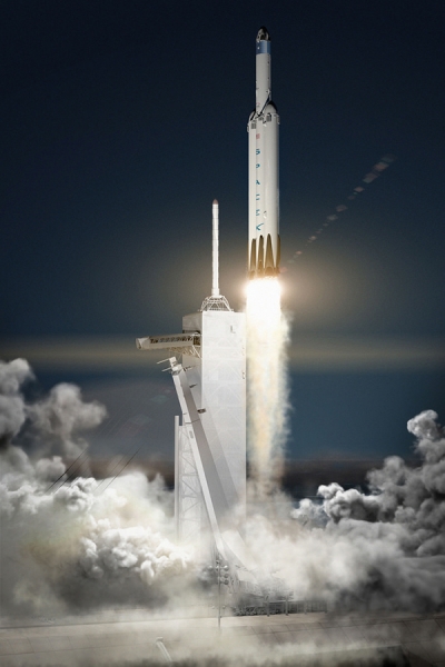 Cohete Falcon Heavy estadounidense sigue intentando despegar
