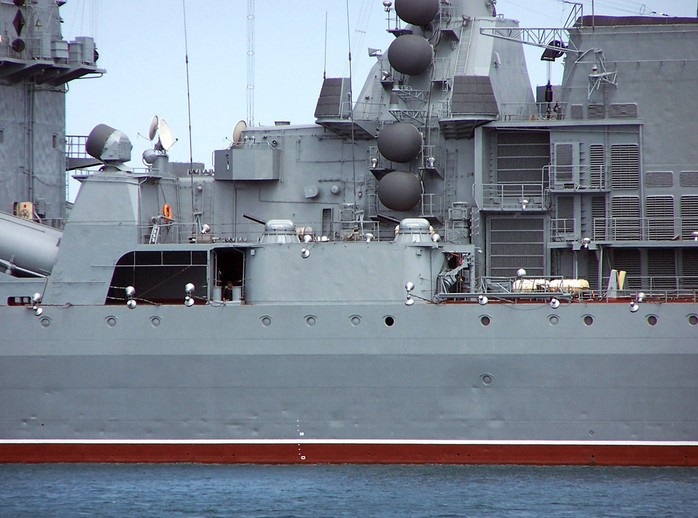 
		Crucero de misiles "Moscú"" (Día de la Patrona) - buque insignia de la flota rusa del Mar Negro