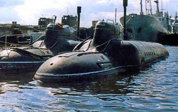 
		Submarinos enanos del proyecto 865 «Piraña»