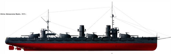 
		«Empress Maria» - Russian battleship of World War I.