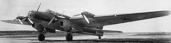 Pe-8 (TB-7, hormiga-42) Dimensiones. Motor. El peso. Historia. rango de vuelo