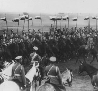 Satisfacción de los oficiales del ejército ruso a principios del siglo XX.