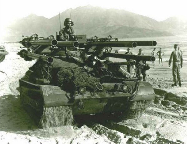 
		M50 «Онтос» - Cañones autopropulsados ​​​​de varios cañones estadounidenses