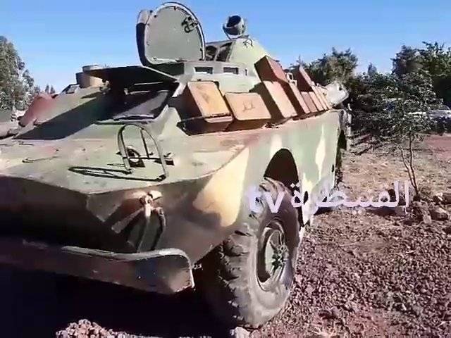 В Сирии замечен БРДМ-2 с самодельной «динамической защитой»