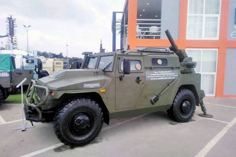 Сани на Тигре. Российская "ВПК" представила бронемашину с миномётом