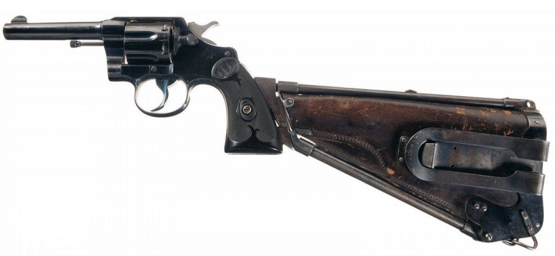 historia de las armas: pistolera-stock Ideal Holster-Stock 